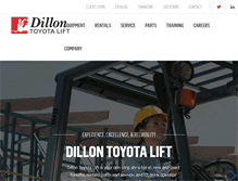 Tablet Screenshot of dillontoyotalift.com